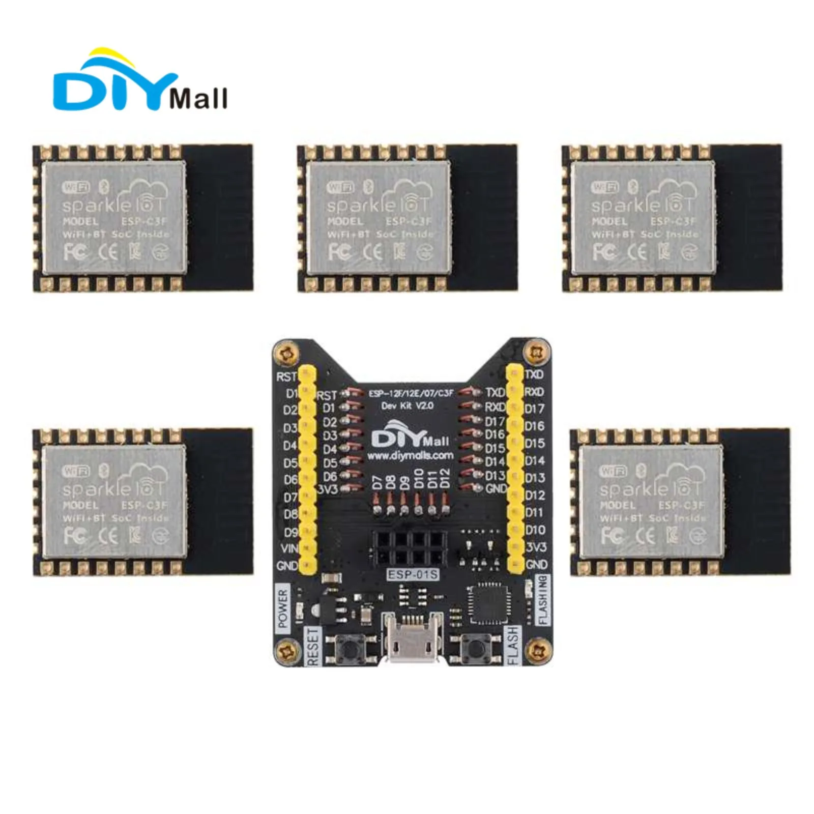 Esp8266 - ESP32-C3F Moduł WiFi+BT 32-bitowy procesor jednordzeniowy