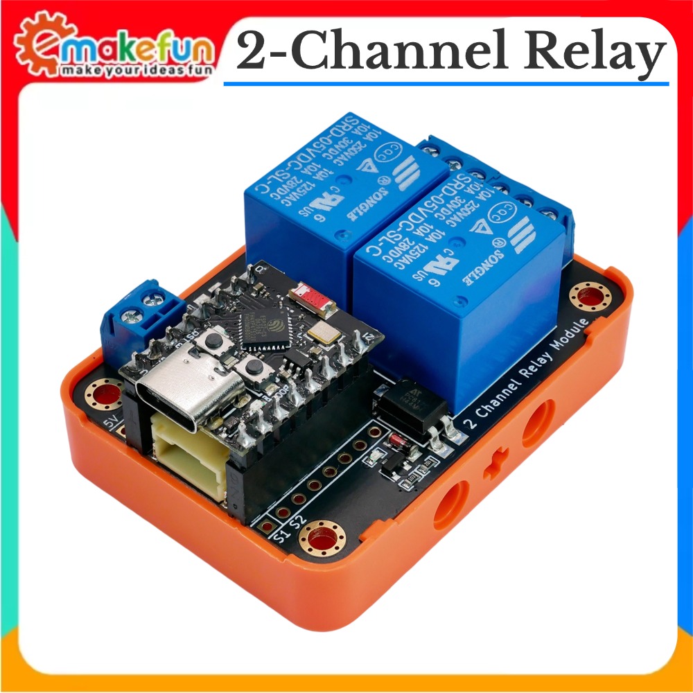 Esp32 Uart Module - 2-kanałowy moduł przekaźnika z wejściem 5V,