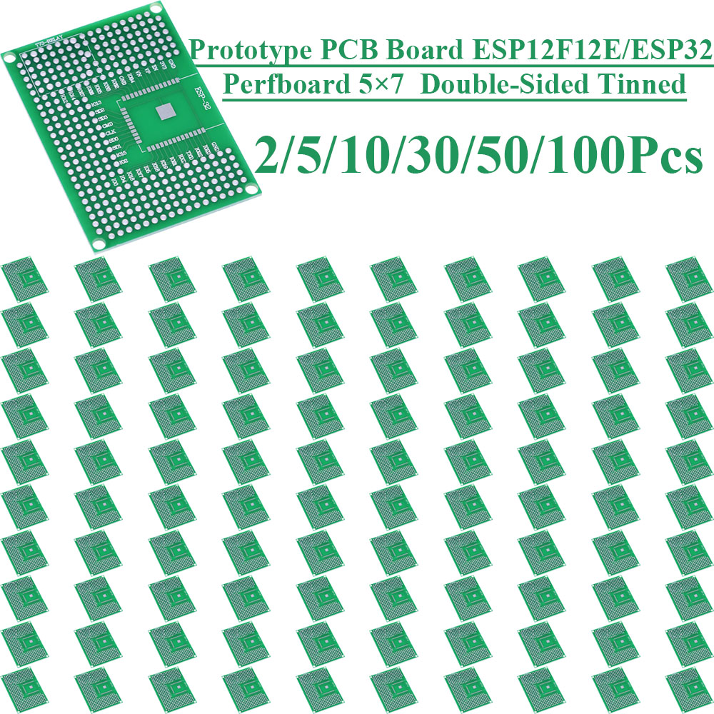 Esp8266 - 2~100 szt. Płytka prototypowa dwustronna 5X7