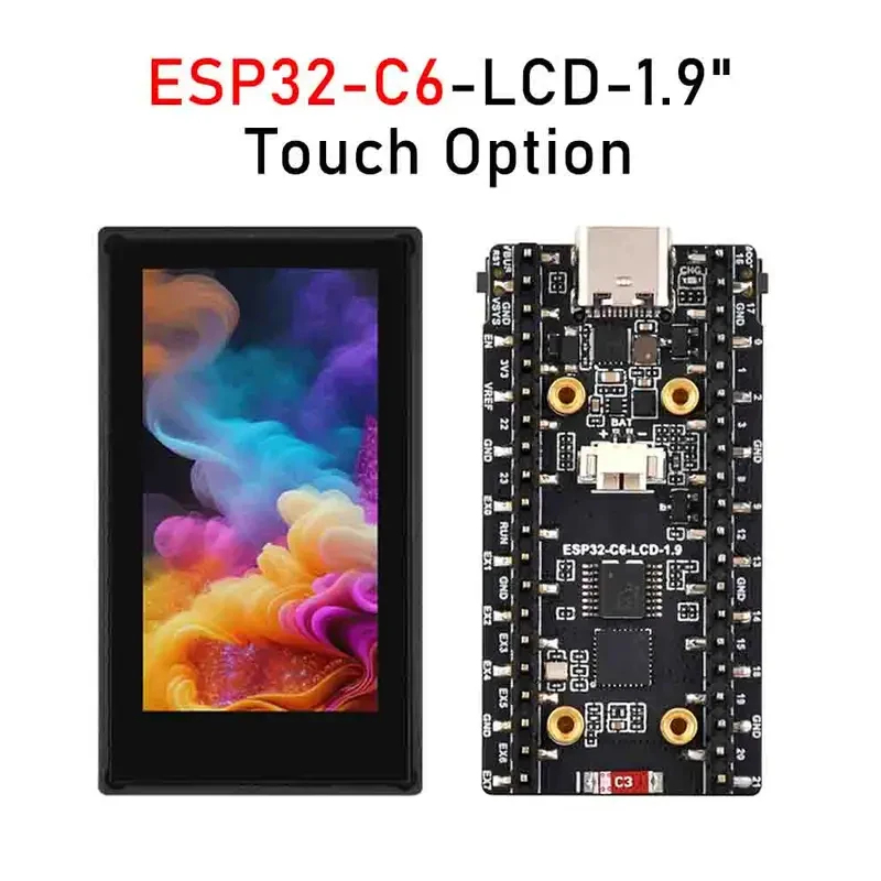 Esp32 C6 - Płytka rozwojowa ESP32-C6 z 1,9-calowym ekranem