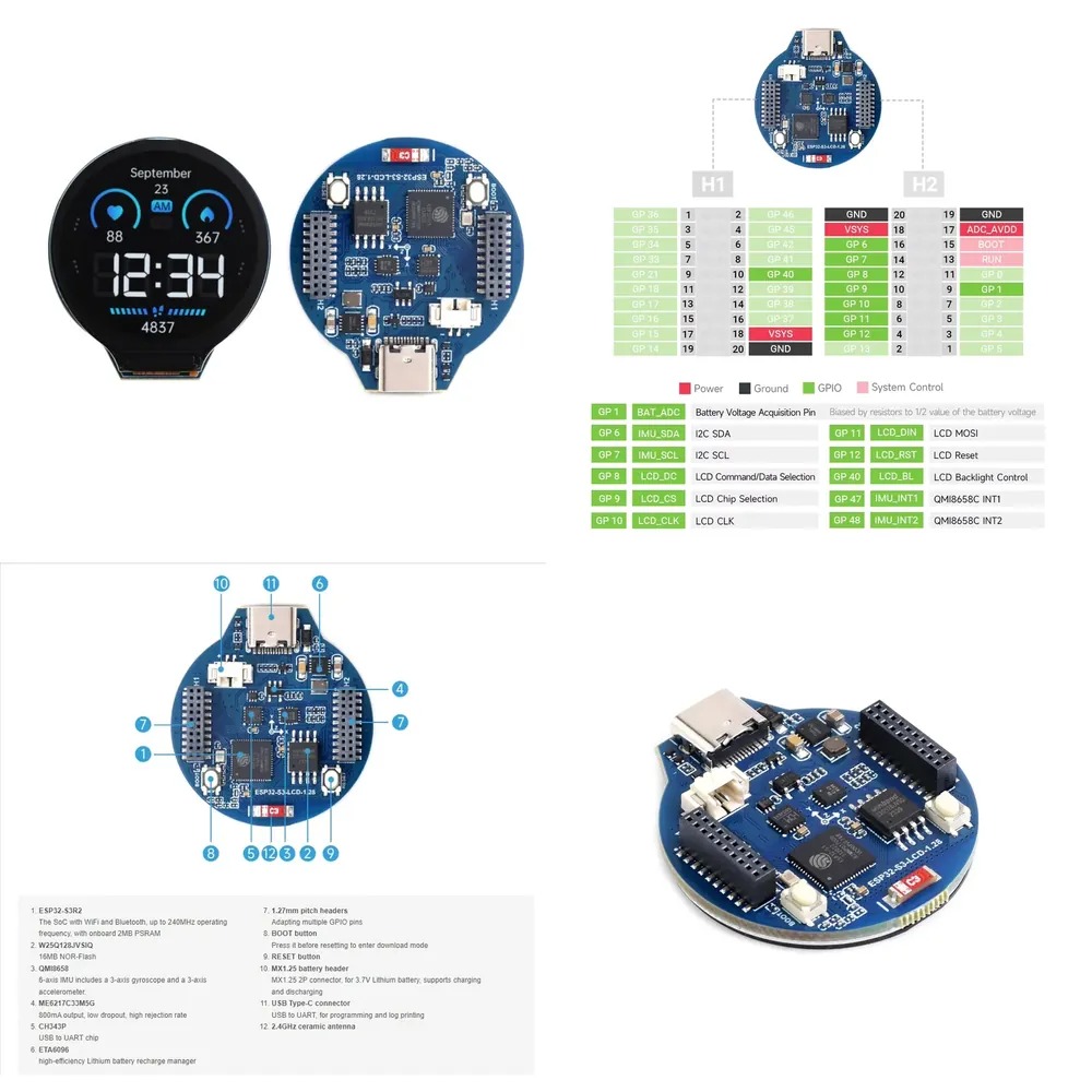 Esp32 - Płytka rozwojowa ESP32-S3 z wyświetlaczem LCD