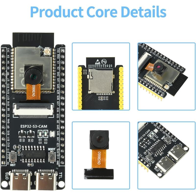 Płytka ESP32-S3-CAM z kamerą O – Esp32 Wifi Bluetooth Module recenzja i cena