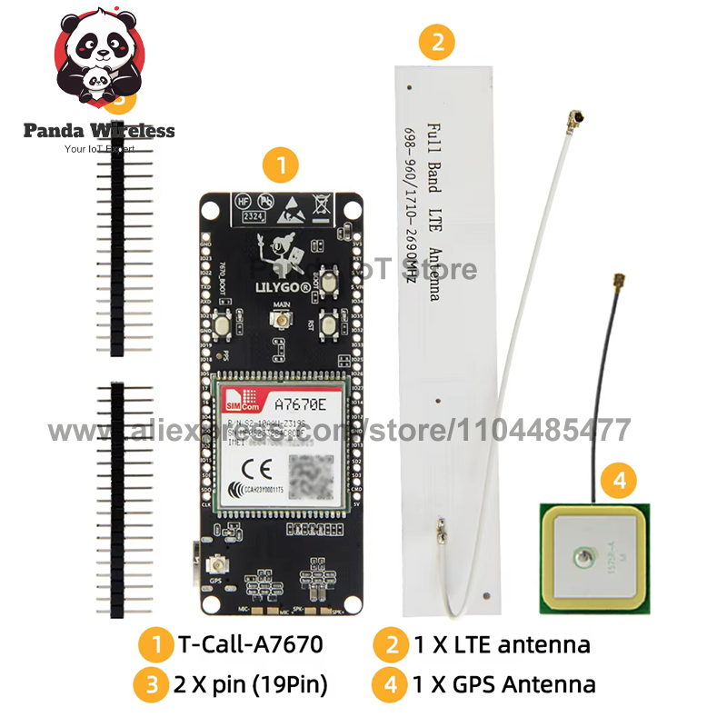 Płytka rozwojowa T-Call A7670  – Esp32 recenzja i cena