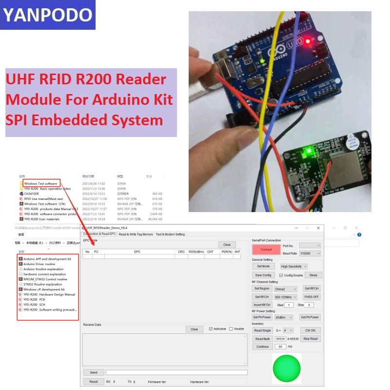 Moduł czytnika RFID UHF z chip – Esp32 Uart Module recenzja i cena